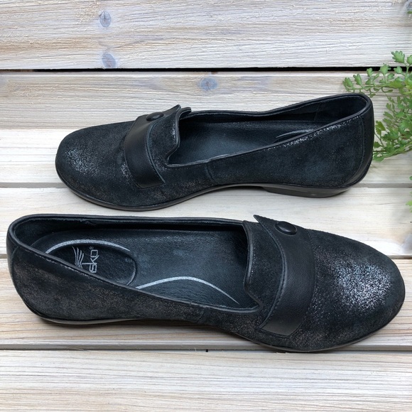 Dansko Women's Olena Flat  - Pewter Metallic - Picture 8 of 9